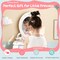 Costway Kids Vanity Set Makeup Table & Chair Sweet Accessories Included Storage Drawer